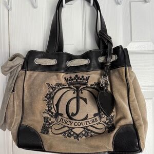 Juicy couture daydreamer velvet tote